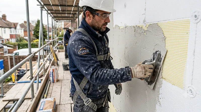 Isolation extérieure sous enduit : panneaux isolants et finition talochée